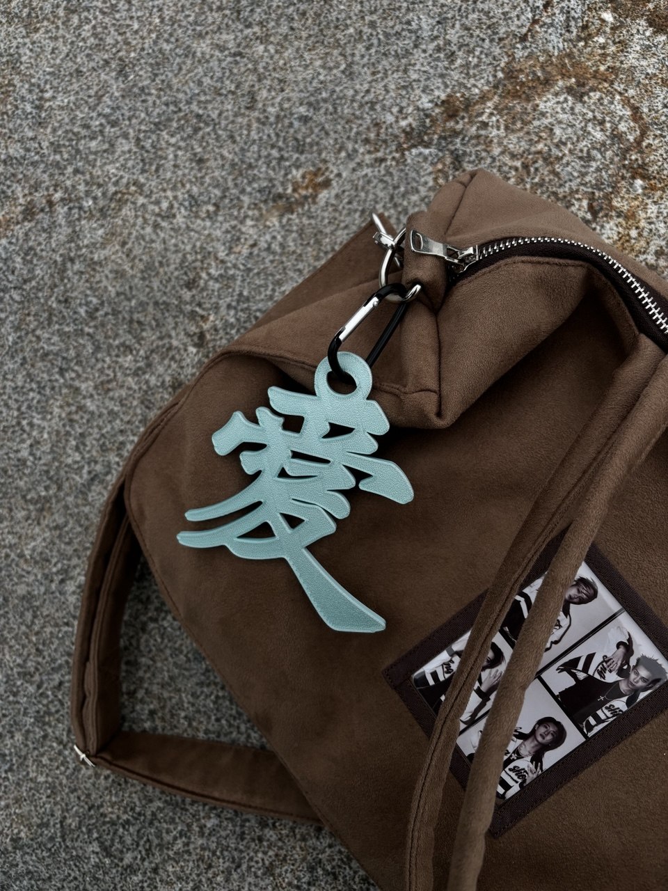 Blessed Angel oversized 愛 kanji bag charm